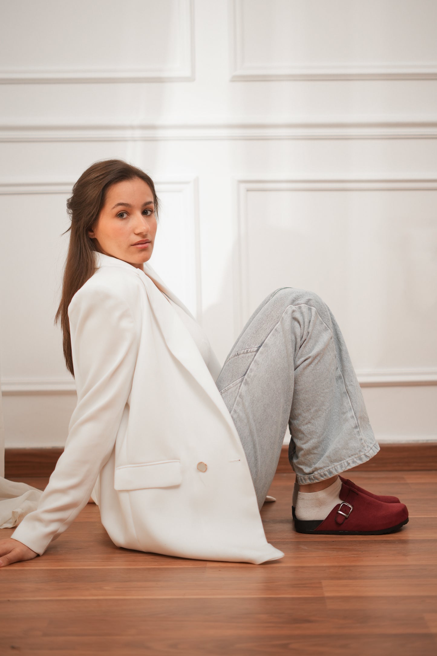 Winter clogs Burgundy
