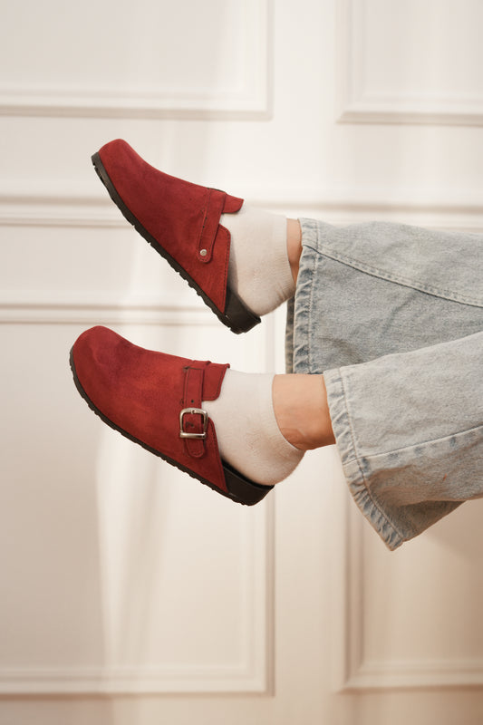 Winter clogs Burgundy