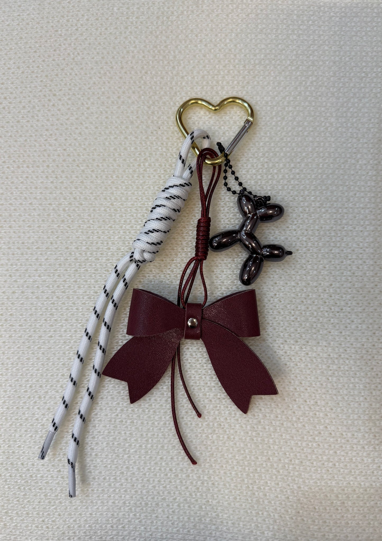 Burgundy bow
