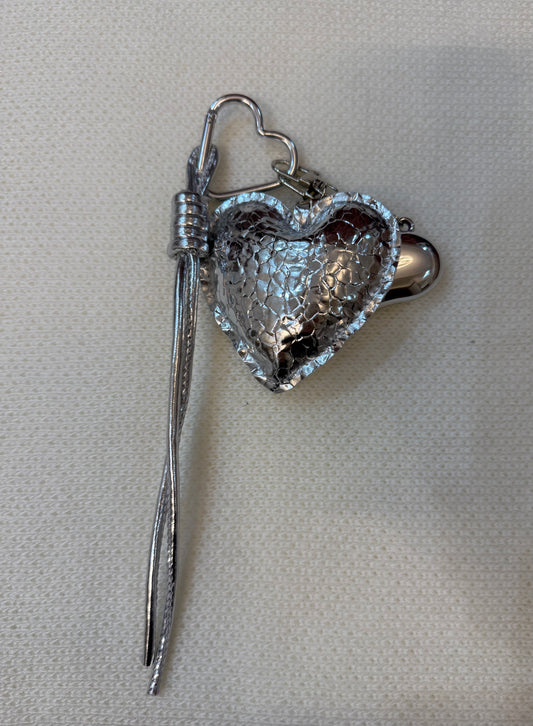 Heart in silver